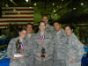 Dyess AFB: MPOY winner A1C Jessica Dickison, Lt General Leo Marquez winner (S)Sgt Natasha McCrary. With 2Lt Salinas, (S)MSgt Wacob, MSgt Rangel, and MSgt Torres.