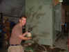 SSgt Murphy assesses the damage - 726th ACS AGE Deployed to Iraq - 2005